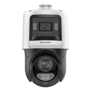 PTZ IP TandemVu / 4 Megapixel + 4 Megapixel / Zoom Óptico 25X / IR 100 m (328.1 ft) + Luz Blanca 30 m (98.4 ft) / DarkFighter / IP67 / PoE+