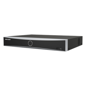 NVR IP / 12 Megapíxel (4K) / 4 Canales / 4 Puertos PoE+ / Reconocimiento Facial / AcuSense / 1 Bahía HDD / HDMI 4K / PoE Extendido 300 m (984.3 ft)