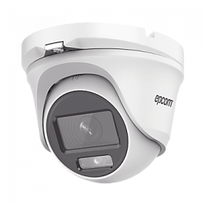Cámara Eyeball TurboHD / 3K 2960×1665 / Lente 2.8 mm / ColorVu Luz Blanca 20 m (65.6 ft) / Audio por Coaxitron / IP66 / dWDR / 4 Tecnologías TVI-AHD-CVI-CVBS