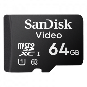 Memoria microSD / 64GB / Alta Resistencia / Videovigilancia / Clase 10 / -25°C a 85°C / 32 TBW