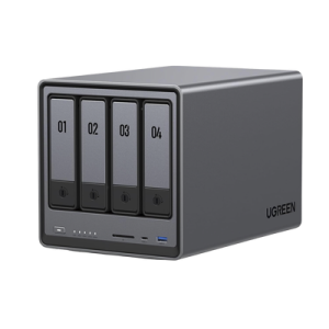 NASync DXP4800 | SO UGOS Pro | Intel N100 12th Gen Intel® Quad Core™ | 4-Bahias (SATA) hasta 96TB | 2* M.2 SSD hasta 16TB| 8GB DDR5 (Exp. a 16GB) | 2.5Gb Dual Ethernet | HDMI 4K | 2* USB2.0 | 1*USB 3.2Gen | 1* USB 3.2Gen2 | 1*USB-C 3.2Gen2 | SD