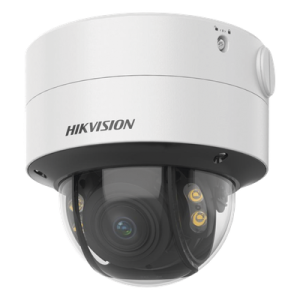 Cámara Domo IP / 4 Megapixel / ColorVu 24/7 / Lente 2.8-12 mm / Luz Blanca 40 m (131.2 ft) / WDR 130 dB / AcuSense / IP67 / IK10 Cámara Domo IP / 4 Megapixel / ColorVu 24/7 / Lente 2.8-12 mm / Luz Blanca 40 m (131.2 ft) / WDR 130 dB / AcuSense / IP67 / IK10