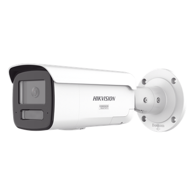 Bala IP / 4 MP / Lente 4 mm / 60 m IR + Luz Blanca / IP67 NEMA 4X / WDR 130 dB / Audio 2 Vías / 195 pies IR Bala IP / 4 MP / Lente 4 mm / 60 m IR + Luz Blanca / IP67 NEMA 4X / WDR 130 dB / Audio 2 Vías / 195 pies IR