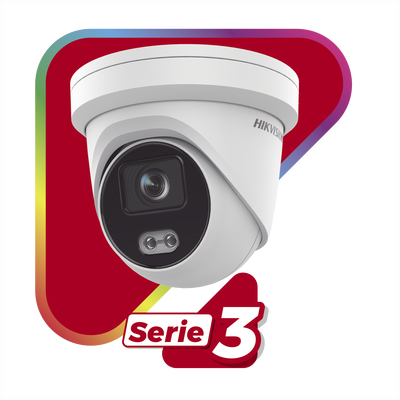 Cámara Turret IP / 4 Megapixel / Color 24/7 / Luz Blanca 40 m (131.2 ft) / Lente 4 mm / WDR 130 dB / IP67 / Audio Integrado - Image 2