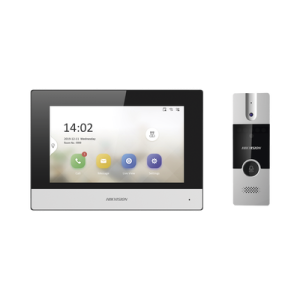 Kit de Videoportero Híbrido / Pantalla Táctil 7″ / Cámara 720x576p / IP a 4 Hilos / Wi-Fi y Cableado / PoE 802.3af / Expansión a 6 Monitores