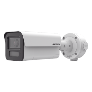 Cámara Bala IP / 4 Megapixel / Lente 4 mm / IR EXIR 80 m (262.5 ft) / Analíticos IA 80 m (262.5 ft) / Audio Bidireccional / IP67 / IK10 / WDR 120 dB