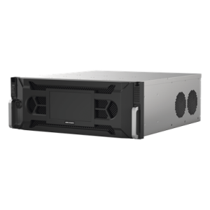 NVR IP / 128 Canales / 12 Megapixel (4K) / 24 Bahías HDD / Throughput 512 Mbps / RAID Hot Swap / Reconocimiento Facial 500,000 Rostros