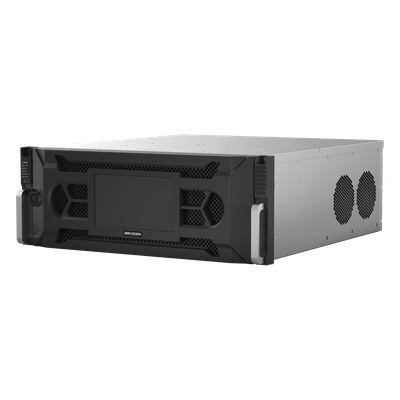 NVR IP / 128 Canales / 12 Megapixel (4K) / 24 Bahías HDD / Throughput 512 Mbps / RAID Hot Swap / Reconocimiento Facial 500,000 Rostros NVR IP / 128 Canales / 12 Megapixel (4K) / 24 Bahías HDD / Throughput 512 Mbps / RAID Hot Swap / Reconocimiento Facial 500,000 Rostros