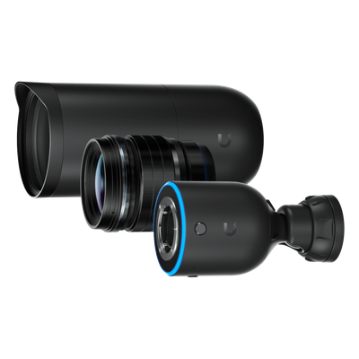 Cámara IP AI DSLR / 4K 8MP 30 fps / Sensor 4/3′ 10MP / Lente 45 mm / Ángulo 21.6° / PoE+ 17.77 W / IPX5 Cámara IP AI DSLR / 4K 8MP 30 fps / Sensor 4/3′ 10MP / Lente 45 mm / Ángulo 21.6° / PoE+ 17.77 W / IPX5