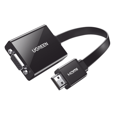 Adaptador HDMI a VGA / 1080P@60Hz / Audio 3.5mm / Alimentación Micro USB / Cable 0.82 ft / Plug & Play Adaptador HDMI a VGA / 1080P@60Hz / Audio 3.5mm / Alimentación Micro USB / Cable 0.82 ft / Plug & Play
