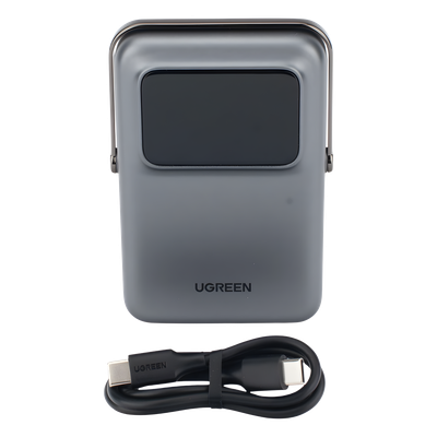 Power Bank Inalámbrico / 10000 mAh / Carga Inalámbrica 7.5W / USB-C 20W / Pantalla TFT con Emojis / Soporte Plegable / Succión Magnética 10N - Image 2