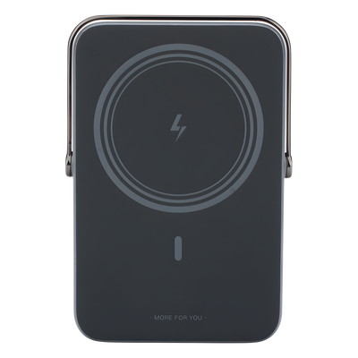 Power Bank Inalámbrico / 10000 mAh / Carga Inalámbrica 7.5W / USB-C 20W / Pantalla TFT con Emojis / Soporte Plegable / Succión Magnética 10N - Image 3