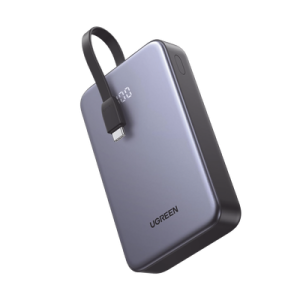 Batería Portátil / 20000 mAh / 74 Wh / Salida 22.5 W / Carga 3 Dispositivos / Pantalla LED / USB-C Integrado