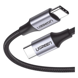 Cable USB-C a USB-C / 1 Metro (3.28 Pies) / 60W PD / 480 Mbps / Nylon Trenzado / Aluminio