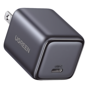 Cargador de Pared / 30W / 1 Puerto USB-C / PD3.0 / QC3.0 / PPS / GaN II / Compacto
