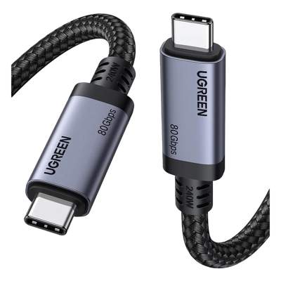 Cable USB-C Thunderbolt 5 / 80 Gbps Bidireccional / 120 Gbps Unidireccional / 1 m (3.28 ft) / PD 3.1 100W / 24 Pines / E-Marker IP2133H Cable USB-C Thunderbolt 5 / 80 Gbps Bidireccional / 120 Gbps Unidireccional / 1 m (3.28 ft) / PD 3.1 100W / 24 Pines / E-Marker IP2133H