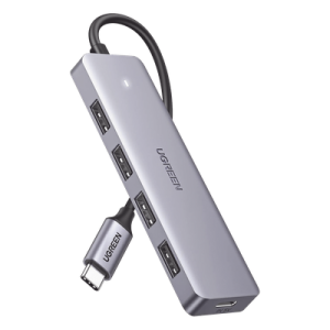 Hub USB-C / 4 Puertos USB-A 3.0 / 5Gbps / OTG / 15cm / 4.1×1.2×0.4in