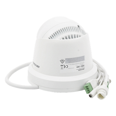 Turret IP Dual / Térmica 1.8 mm (160 x 120) / Óptico 2 mm (4 Megapixel) / Detección de Personas 53 mts / 15 mts IR / Exterior IP67 / PoE / Termométrica / Detección de Temperatura / Sirena y Luz / Micro SD 32 GB Incluida - Image 4