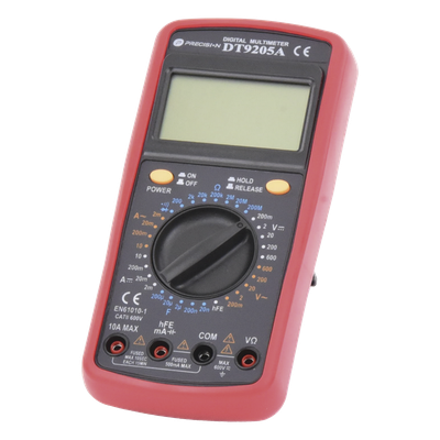 Multímetro Digital / 600 V CC/CA CAT II / 1999 Recuentos / LCD 67 x 42 mm / Corriente 10 A / Resistencia 200 MΩ / HFE Transistores - Image 3