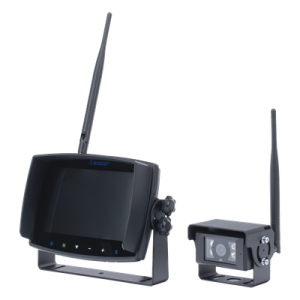 Sistema de Reversa Inalámbrico / Monitor Táctil 7″ / Cámara IR CMOS / 2.4 GHz / 4 Canales / Grabación SD