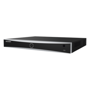 NVR 12 Megapixel (4K) / Reconocimiento Facial / 16 Canales IP / Base de Datos / Hasta 100,000 Fotografías / 16 Puertos PoE+ / 2 Bahías de Disco Duro / Switch PoE 300 mts / Bases de Datos / HDMI en 4K
