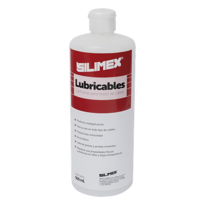 Lubricante Dieléctrico / 1/2 Litro / Fórmula No Conductora / Compatible con Cables Eléctricos, Datos y Fibra Óptica / Resistente al Agua / Estabilidad Térmica Extrema Lubricante Dieléctrico / 1/2 Litro / Fórmula No Conductora / Compatible con Cables Eléctricos, Datos y Fibra Óptica / Resistente al Agua / Estabilidad Térmica Extrema