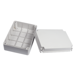 Gabinete de Plástico IP55 / 190 x 240 x 95 mm / Protección EMI y Antiestática / -40 a 120°C / Aplicaciones Solares y Telecomunicaciones Gabinete de Plástico IP55 / 190 x 240 x 95 mm / Protección EMI y Antiestática / -40 a 120°C / Aplicaciones Solares y Telecomunicaciones