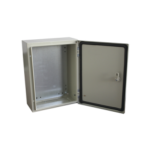Gabinete de Acero IP66 / 300x400x200 mm / 11.8×15.7×7.9 in / IK10 / 30 kg / Placa Trasera Metálica