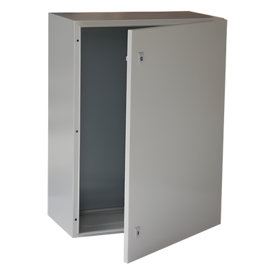 Gabinete de Acero IP66 / 400 x 600 x 250 mm / IK10 / Placa Trasera Metálica 2 mm / Cerradura con Llave / Tapa Inferior Atornillable Gabinete de Acero IP66 / 400 x 600 x 250 mm / IK10 / Placa Trasera Metálica 2 mm / Cerradura con Llave / Tapa Inferior Atornillable
