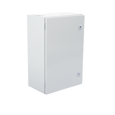 Gabinete de Acero IP66 / 400 x 600 x 250 mm / IK10 / Placa Trasera Metálica 2 mm / Cerradura con Llave / Tapa Inferior Atornillable - Image 3
