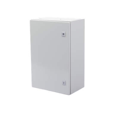 Gabinete de Acero IP66 / 400 x 600 x 250 mm / IK10 / Placa Trasera Metálica 2 mm / Cerradura con Llave / Tapa Inferior Atornillable - Image 4