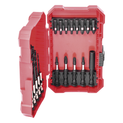Juego de Puntas y Brocas / 18 Piezas / Entrada Hexagonal 1/4" / PH, Torx, Cuadradas / Brocas 2-6 mm / Estuche Organizador - Image 3