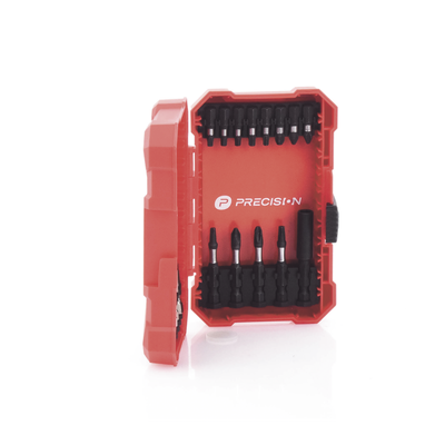 Juego de Puntas y Brocas / 18 Piezas / Entrada Hexagonal 1/4" / PH, Torx, Cuadradas / Brocas 2-6 mm / Estuche Organizador - Image 7