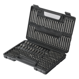 Juego de Puntas para Taladro / 208 Piezas / Entrada Hexagonal 1/4″ / Acero Cr-V / Soporte Magnético con Liberación Rápida / Extensor Incluido / Estuche Organizador