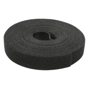 Cinta de Contacto Autoadherente / Gancho y Bucle / 1.6 cm x 25 m (82 ft) / Negro Cinta de Contacto Autoadherente / Gancho y Bucle / 1.6 cm x 25 m (82 ft) / Negro