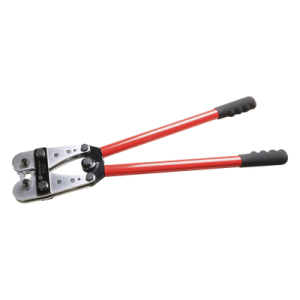 Pinza para Ponchar o Crimpar Terminales / 8 AWG a 4/0 AWG / 2 Troqueles Giratorios 8 Posiciones / Bloqueo de Precisión
