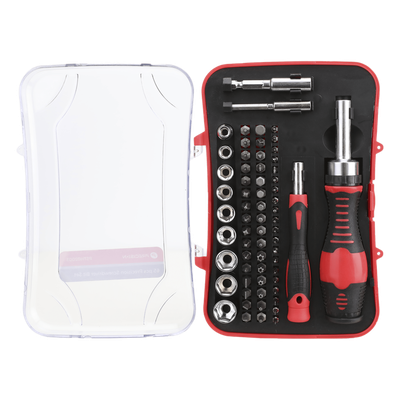 Juego de Herramientas / 65 Piezas / Acero CR-V / Estuche Plástico Compacto / 20 x 13 x 4.5 cm Juego de Herramientas / 65 Piezas / Acero CR-V / Estuche Plástico Compacto / 20 x 13 x 4.5 cm