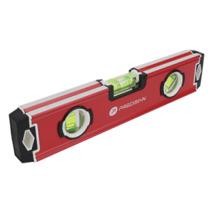 Nivel Magnético Tipo Torpedo / 9″ (228 mm) / Triple Burbuja / Aluminio con TPR / Exactitud 1.0 mm/m / Imán Integrado Nivel Magnético Tipo Torpedo / 9″ (228 mm) / Triple Burbuja / Aluminio con TPR / Exactitud 1.0 mm/m / Imán Integrado
