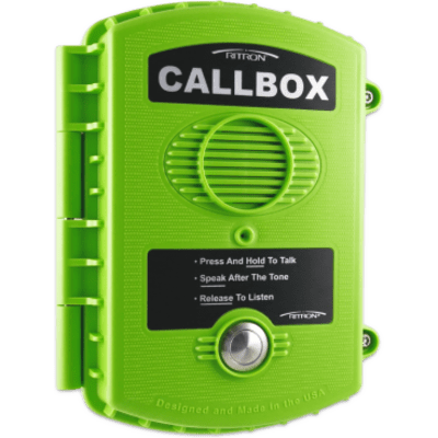 Callbox Inalámbrico UHF / Frecuencia 450-470 MHz / Gabinete IP57 Policarbonato / Alimentación Baterías D o Externa / Antena Interna Ajustable / Botón PTT Antivandálico - Image 2